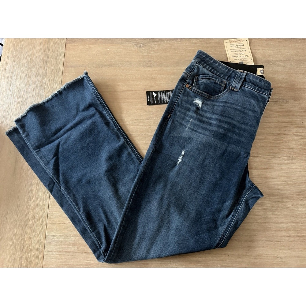 Democracy — Denim jeans | NWT · Sz 16 Wide Leg Raw Hem